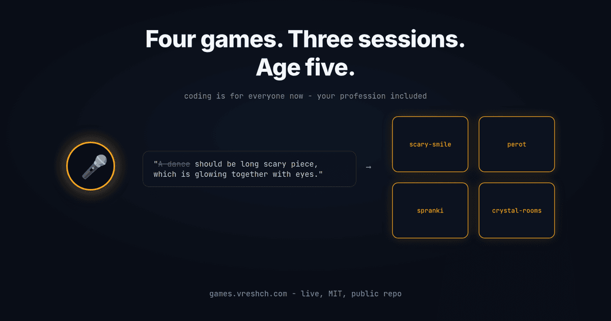 Coding Just Became Everyone's Job. A 5-Year-Old Who Can't Read Proved It.